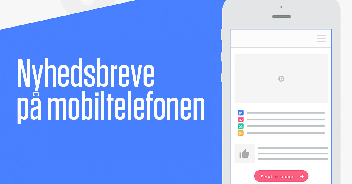 Nyhedsbreve på mobiltelefonen